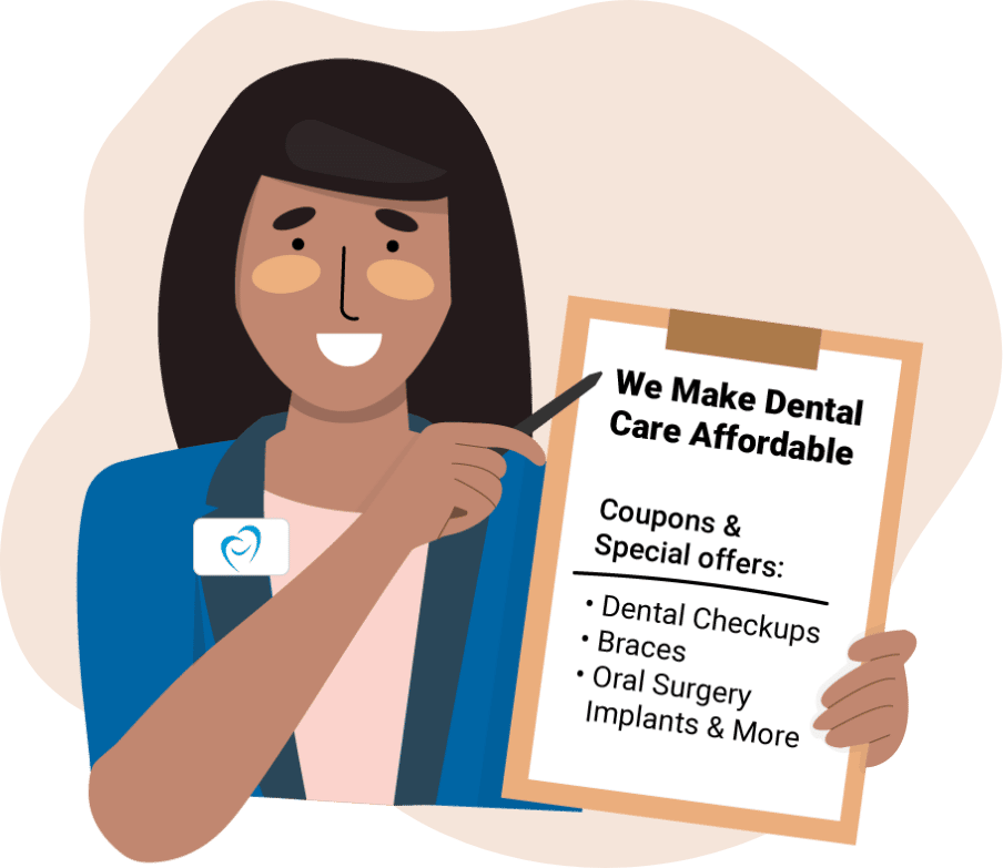 We Make Dental Care Affordable Illustration