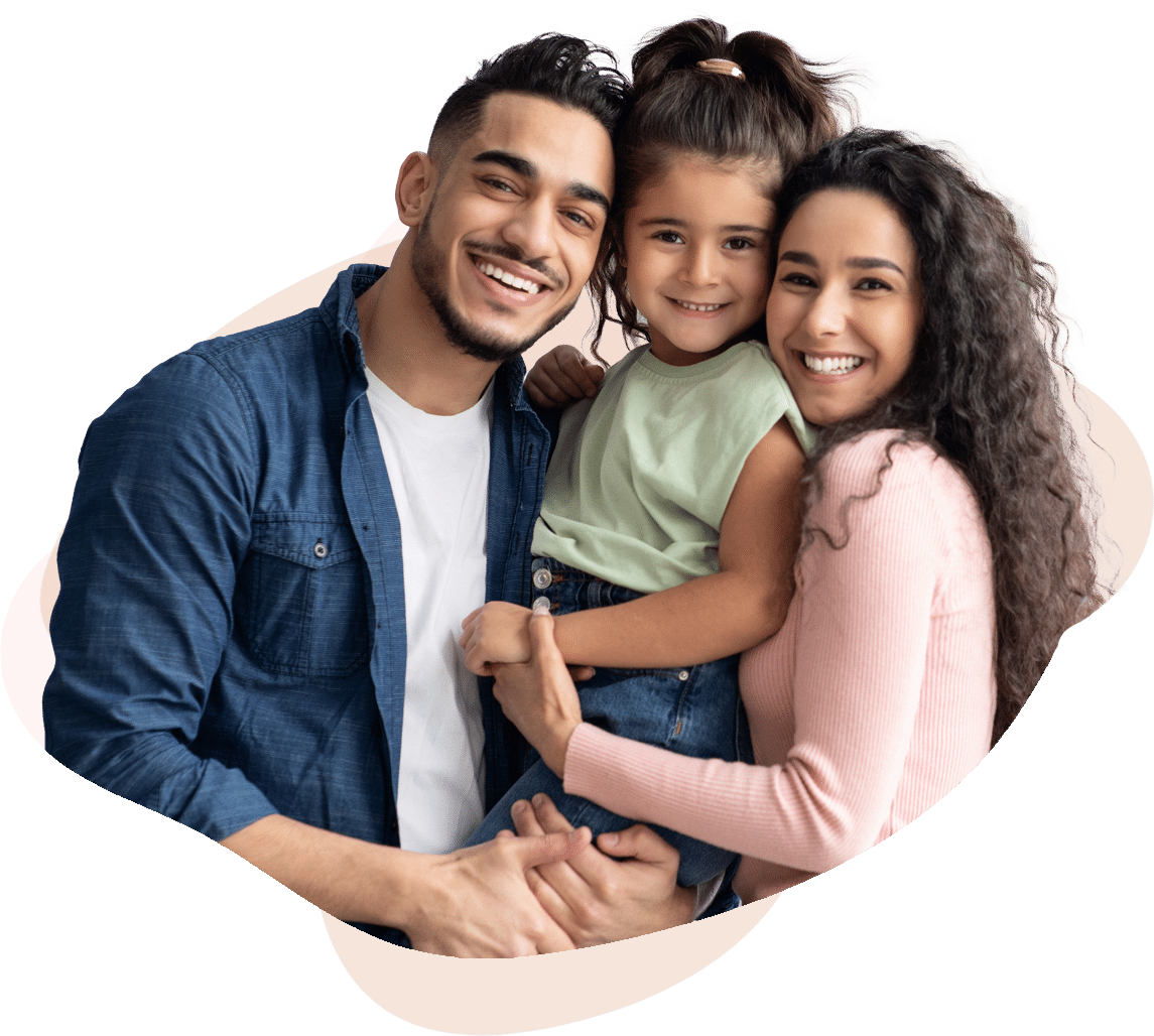 Hispanic Family Smiling